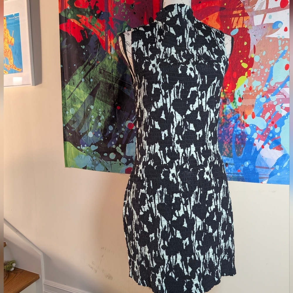 Proenza Schouler White Label Printed Smocked Mini Dress - Picture 8 of 8